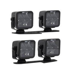 Ford Bronco Light Pods - Ditch - Borne Off-Road - 3x3 Spot Beam, 4-Piece - `21-`27